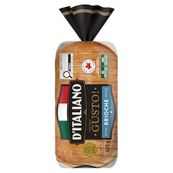 D’Italiano Pain style brioche tranché épais Gusto! 620 g, 0,64 $/100g