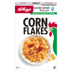 Kellogg’s Corn Flakes céréales 340 g, 1,17 $/100g