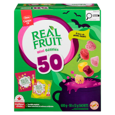 Dare Emballage mixte d’Halloween RealFruit 600 g, 2,17 $/100g