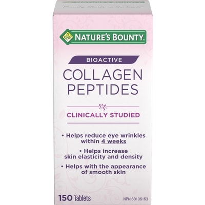 Nature's Bounty Collagen Peptides, Bioactive, Tablets 150 ea, $0.22/1ea