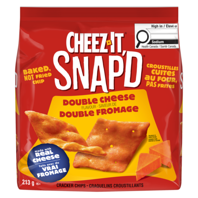 Cheez-It Craquelins collation doublement fromagés 213 g, 2,35 $/100g
