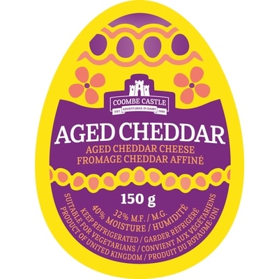 Coombe Aged Cheddar Cheese 150 g, $0.43/100g