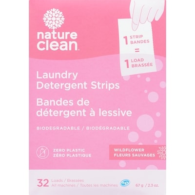 Nature Clean Laundry Detergent Strips wildflower 32 ea, $0.31/1ea