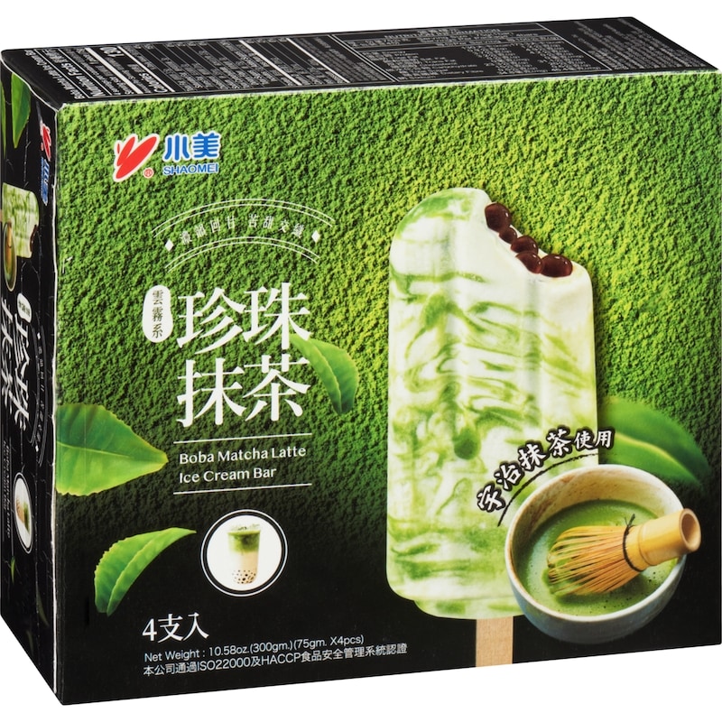 Frozen Dessert Bars - Matcha Latte Boba