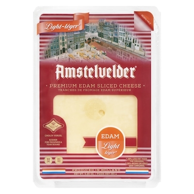 Amstelvelder Premium Edam Sliced Cheese Light 150 g, $6.66/100g
