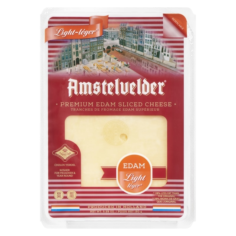 Premium Edam Sliced Cheese Light