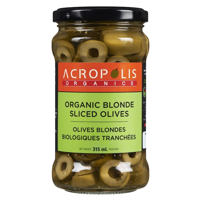 Organic Blonde Sliced Olives