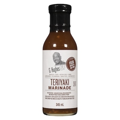 G Hughes Smokehouse Sans Sucre marinade teriyaki originale 367 g, 2,18 $/100g