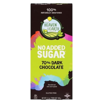 Heaven & Earth 70% Dark Chocolate 99 g, $7.36/100g