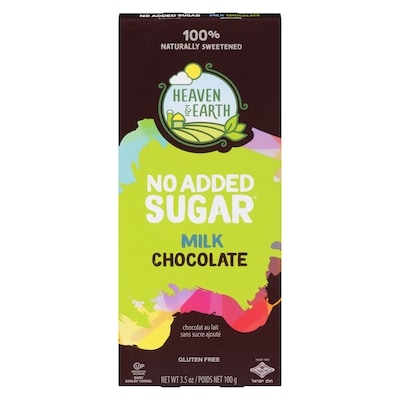 Heaven & Earth Milk Chocolate 99 g, $7.36/100g