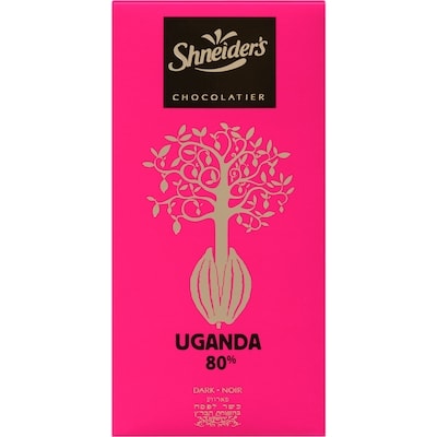 Haddar Chocolatier Dark Chocolate Uganda 80% 100 g, $6.49/100g
