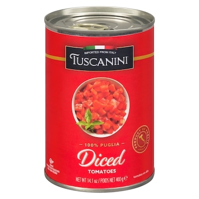 Tuscanini Tomates en dés 400 g, 1,25 $/100g