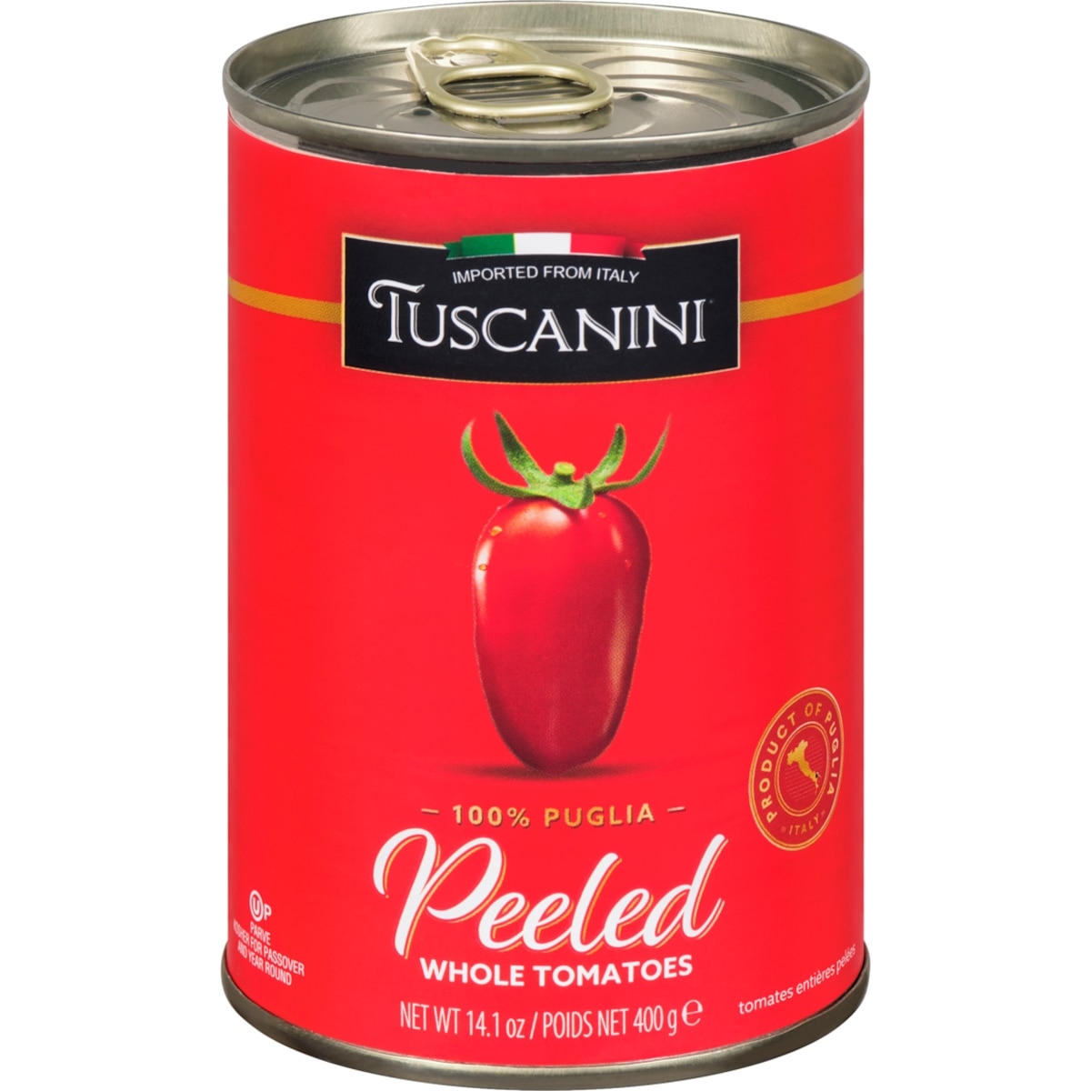 Tuscanini Tomates entières pelées 400 g, 1,25 $/100g