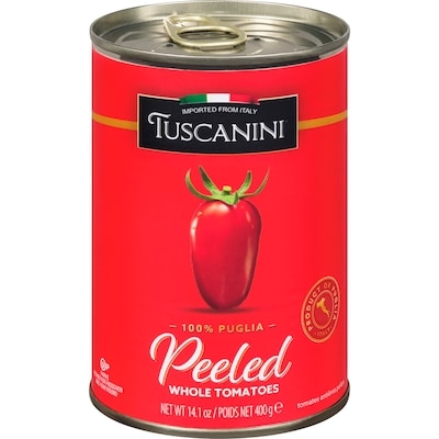 Tuscanini Tomates entières pelées 400 g, 1,25 $/100g