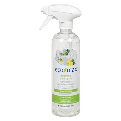 Eco-Max Foaming Dish Spray Lemon Lime 500 ml, $1.10/100ml