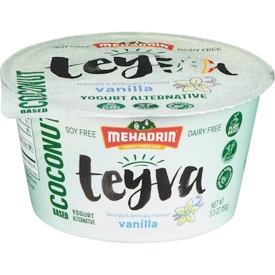 Mehadrin Teyva Yogurt Alternative Coconut Based Vanilla 150 g, $2.53/100g
