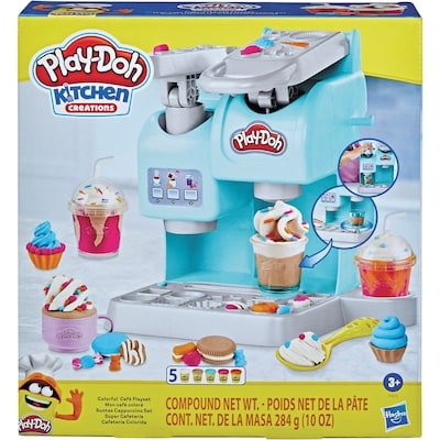 Hasbro Play-Doh Kitchen Creations Colourful Cafe Play Food Coffee Toy with 5 Colours  1 ea, $34.00/1ea