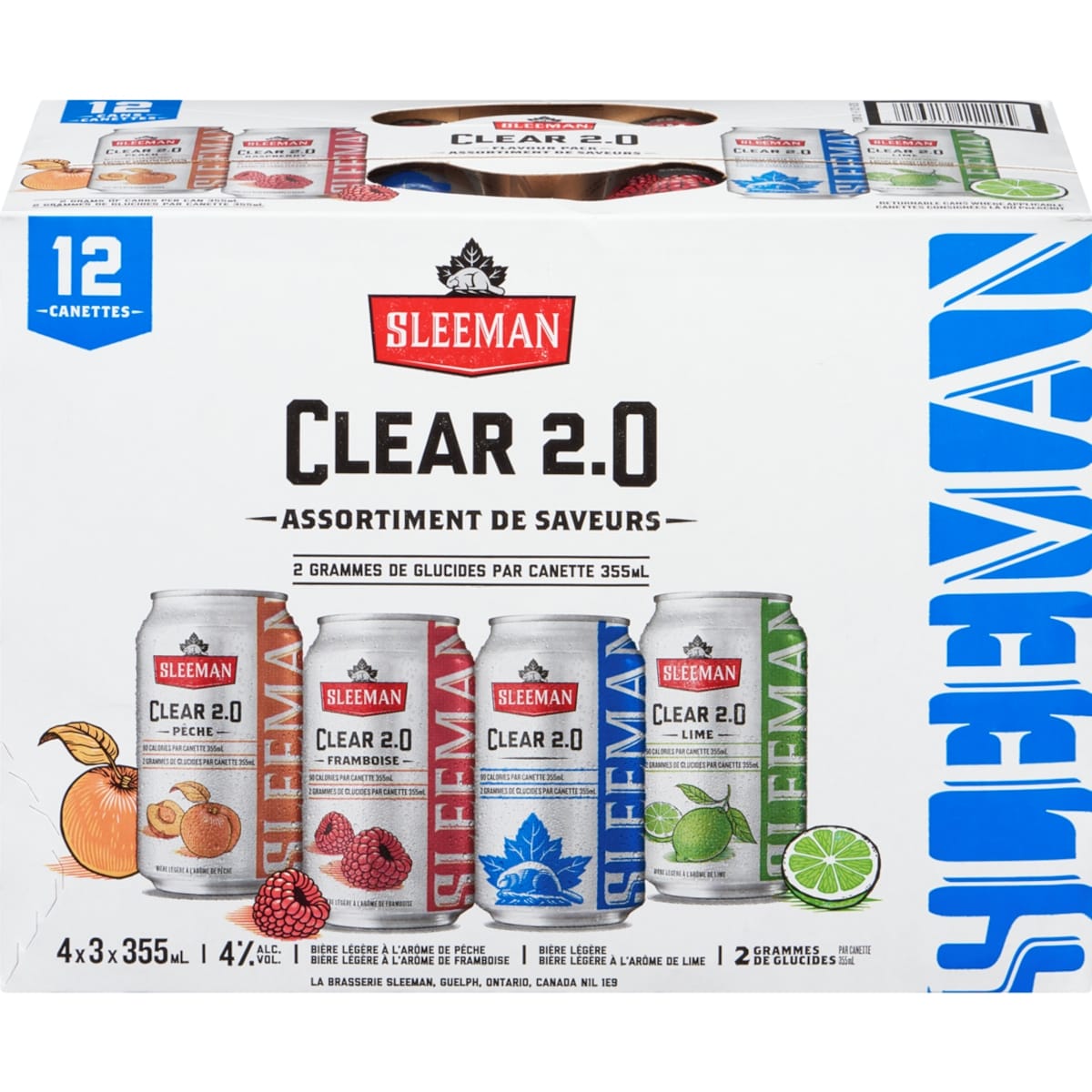 Sleeman Clear 2.0 Flavour Pack (ID required at pick-up) 12x355.0 ml, $0.54/100ml