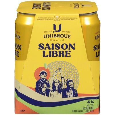 Unibroue Light Beer Saison Libre (ID required at pick-up) 4x473.0 ml, $0.82/100ml