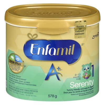 Enfamil A+ Préparation pour Nourrissons à Base de Lait Enrichie de Fer Serenity 0-12 Mois  578 g, 9,51 $/100g