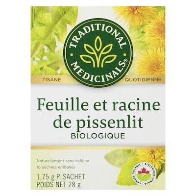 Sachets emballés feuille et racine de pissenlit biologique