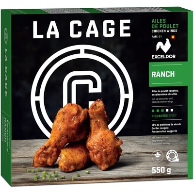 La Cage Ailes poulet ranch 550 g, 2,91 $/100g