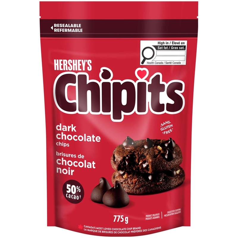 Chipits Dark Chocolate Chips, 775G