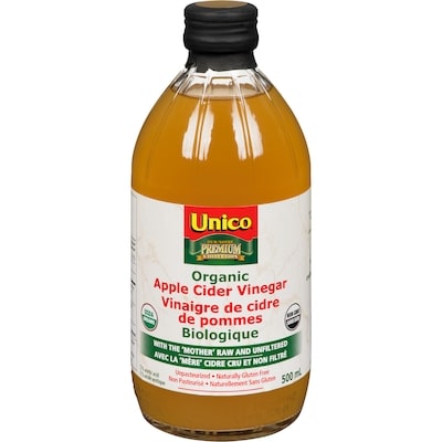 Unico Apple Cider Vinegar Organic 500 ml, $1.26/100ml