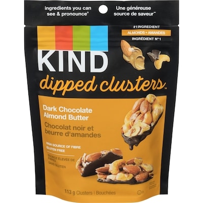 Kind Dipped Clusters™Dark Chocolate Almond Butter 113 g, $6.19/100g