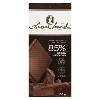 Laura Secord Chocolat noir 85 % de cacao 100 g, 3,50 $/100g