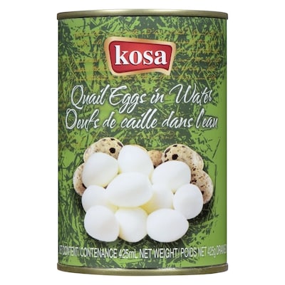 Oeufs de caille dans l'eau