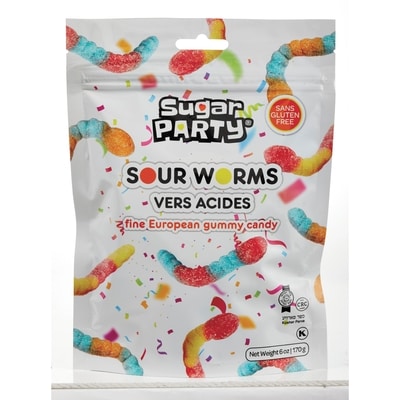 Shufra Gummy, Sour Worms 170 g, $4.11/100g
