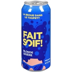 null Bière blonde légère (Pièce d’identité requise au moment du ramassage) 473 ml, 0,85 $/100ml