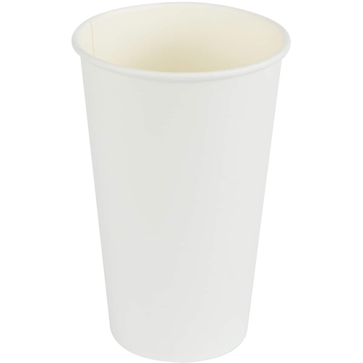 null 16oz White Hot Cups, Single Wall, 25 Per Pack 25 ea, $0.15/1ea