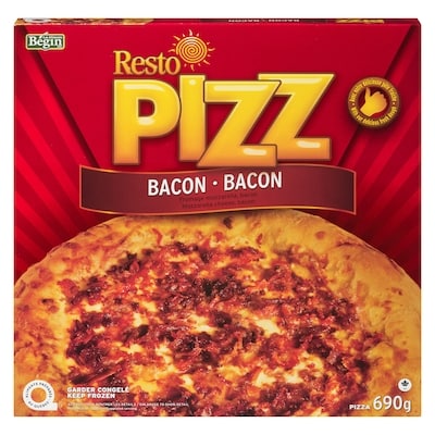 Begin Pizza resto bacon fromage 690 g, 1,52 $/100g