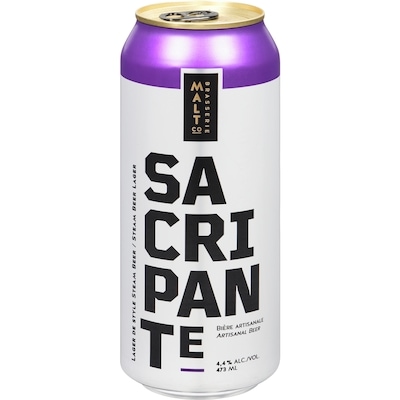 null Bière artisanale sacripante (Pièce d’identité requise au moment du ramassage) 473 ml, 0,85 $/100ml