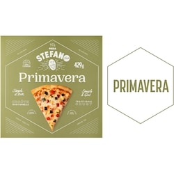 Stefano Faita Pizza Primavera surgelée 429 g, 2,10 $/100g