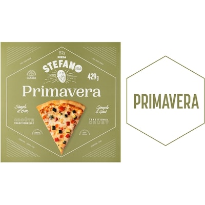 Stefano Faita Pizza Primavera surgelée 429 g, 2,10 $/100g
