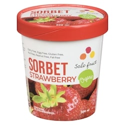 Solo Fruits Solf Org Strawberry Sorbet 500 ml, $1.40/100ml