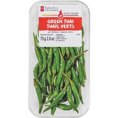 President's Choice Green Thai Hot Peppers 75 g, $8.00/100g