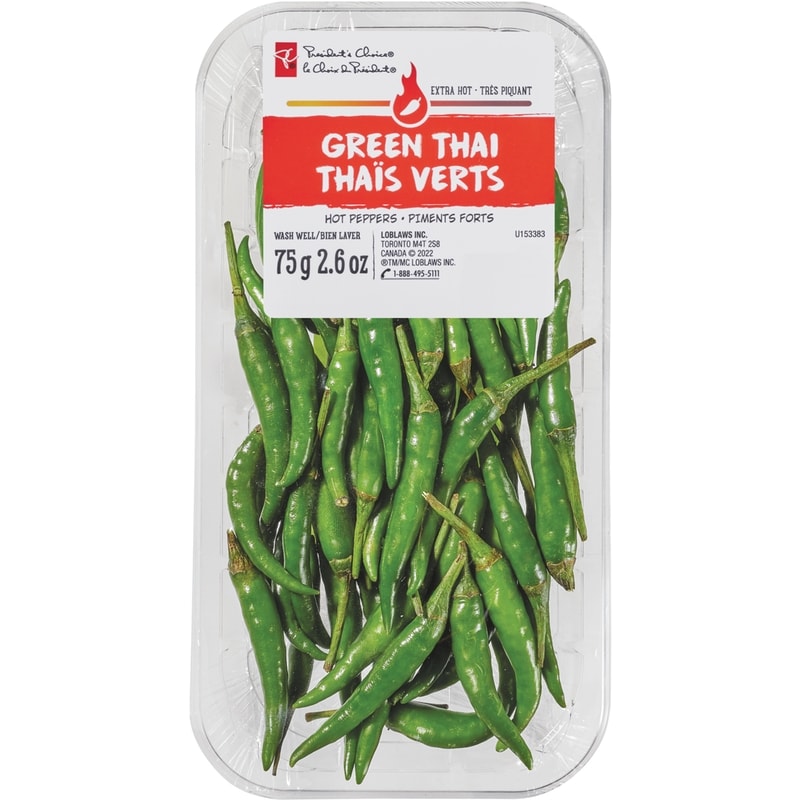 Green Thai Hot Peppers
