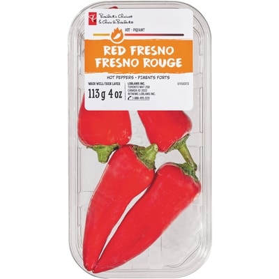 President's Choice Red Fresno Hot Peppers 113 g, $3.54/100g