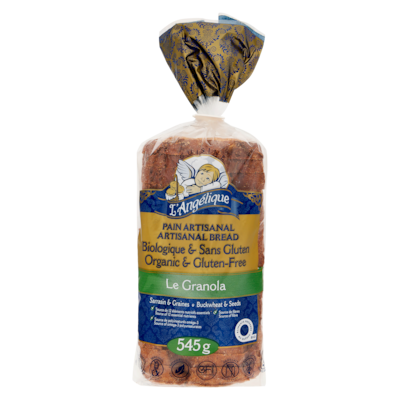L Angelique Lanq Le Granola Gf Org Bread 545 g, $1.83/100g