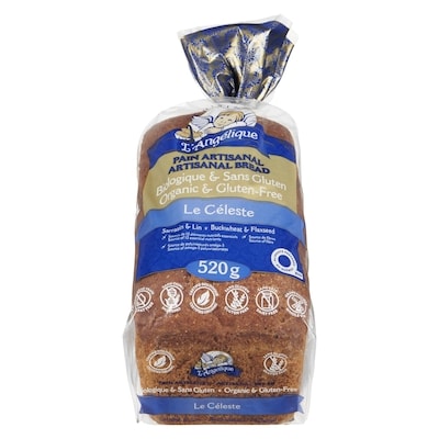 L Angelique  Pain sg bio lanq le celeste 520 g, 1,63 $/100g