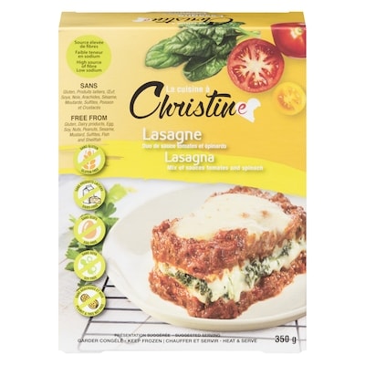 La Cuisine a Christine Lcac Sagna 2Sauces And Spinach 350 g, $2.85/100g