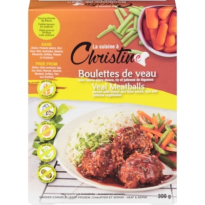 La cuisine à Christine Boulettes veau sc aigre-douce lcac 300 g, 3,33 $/100g