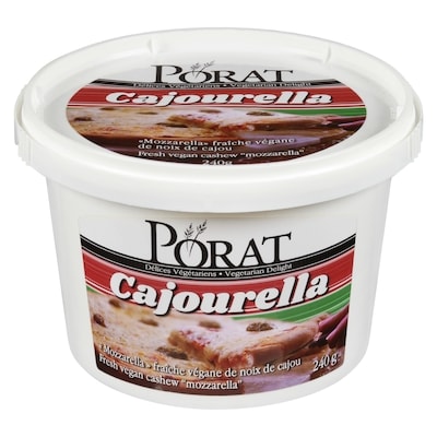 Porat Fresh Vegan Cashew Mozzarella Cajourella 240 g, $6.66/100g