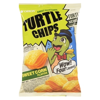 Orion Turtle Chips Corn Chip Sweet Corn Flavor 160 g, $2.50/100g