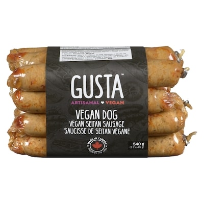 Gusta Saucisse de seitan végane 540 g, 1,48 $/100g