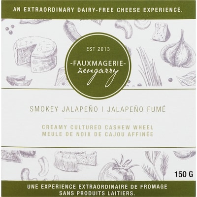 Fauxmagerie Zengarry   Meule de noix de cajou affinée jalapeño fumé 150 g, 7,99 $/100g